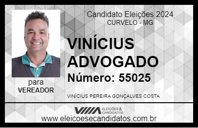 Candidato VINÍCIUS ADVOGADO 2024 - CURVELO - Eleições