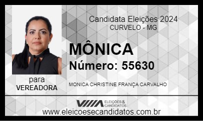 Candidato MÔNICA 2024 - CURVELO - Eleições