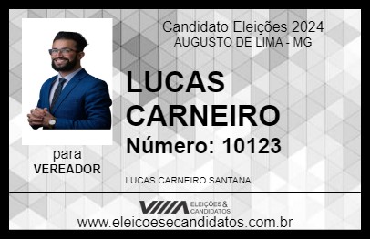 Candidato LUCAS CARNEIRO 2024 - AUGUSTO DE LIMA - Eleições