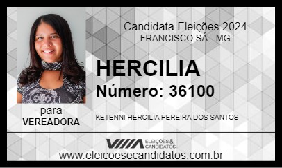 Candidato HERCILIA 2024 - FRANCISCO SÁ - Eleições