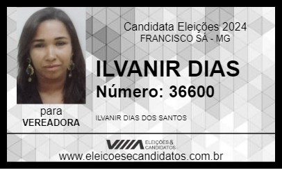 Candidato ILVANIR DIAS 2024 - FRANCISCO SÁ - Eleições