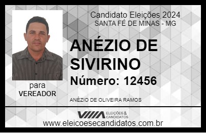 Candidato ANÉZIO DE SIVIRINO 2024 - SANTA FÉ DE MINAS - Eleições