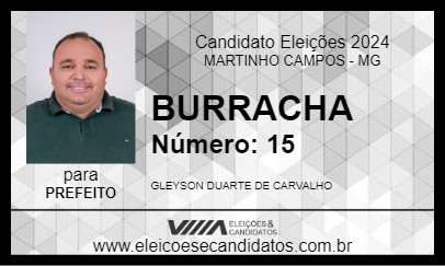 Candidato BURRACHA 2024 - MARTINHO CAMPOS - Eleições