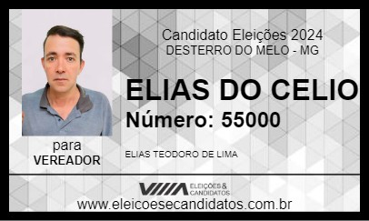 Candidato ELIAS DO CELIO 2024 - DESTERRO DO MELO - Eleições