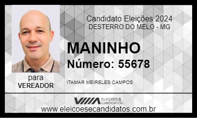 Candidato MANINHO 2024 - DESTERRO DO MELO - Eleições