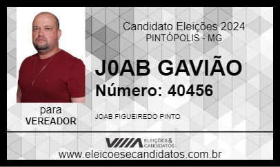 Candidato J0AB GAVIÃO 2024 - PINTÓPOLIS - Eleições