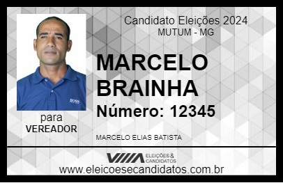 Candidato MARCELO BRAINHA 2024 - MUTUM - Eleições