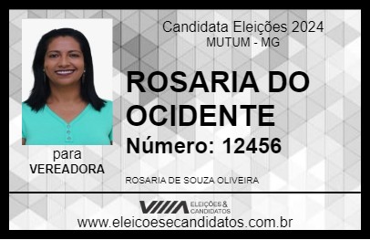 Candidato ROSARIA DO OCIDENTE 2024 - MUTUM - Eleições