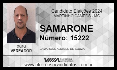 Candidato SAMARONE 2024 - MARTINHO CAMPOS - Eleições