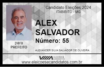 Candidato ALEX SALVADOR 2024 - ITABIRITO - Eleições