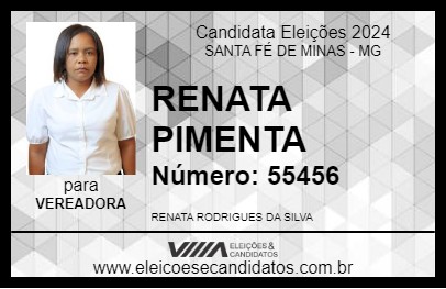 Candidato RENATA PIMENTA 2024 - SANTA FÉ DE MINAS - Eleições