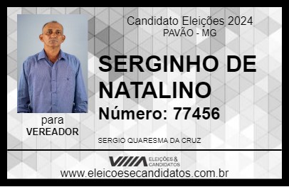 Candidato SERGINHO DE NATALINO 2024 - PAVÃO - Eleições