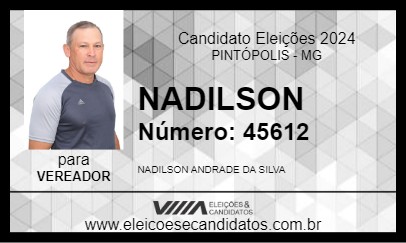 Candidato NADILSON 2024 - PINTÓPOLIS - Eleições