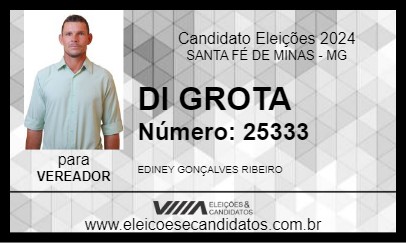 Candidato DI GROTA 2024 - SANTA FÉ DE MINAS - Eleições