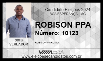 Candidato ROBISON PPA 2024 - BOA ESPERANÇA - Eleições