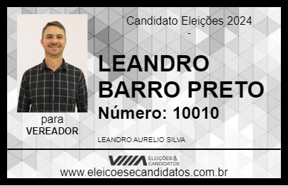 Candidato LEANDRO BARRO PRETO 2024 - BOA ESPERANÇA - Eleições