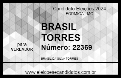 Candidato BRASIL TORRES  2024 - FORMIGA - Eleições