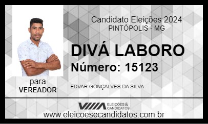 Candidato DIVÁ LABORO 2024 - PINTÓPOLIS - Eleições