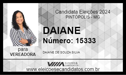 Candidato DAIANE 2024 - PINTÓPOLIS - Eleições