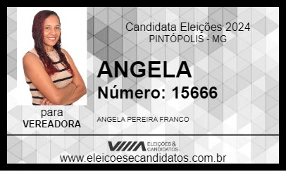 Candidato ANGELA 2024 - PINTÓPOLIS - Eleições