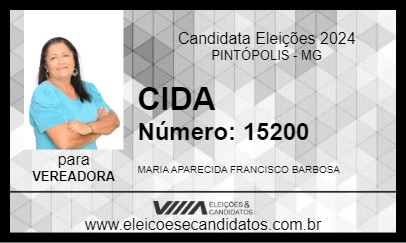 Candidato CIDA 2024 - PINTÓPOLIS - Eleições