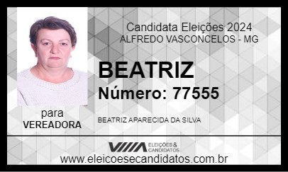 Candidato BEATRIZ 2024 - ALFREDO VASCONCELOS - Eleições