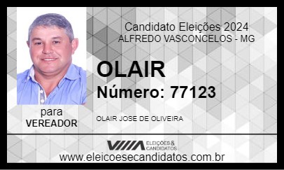 Candidato OLAIR 2024 - ALFREDO VASCONCELOS - Eleições