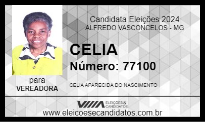 Candidato CELIA 2024 - ALFREDO VASCONCELOS - Eleições