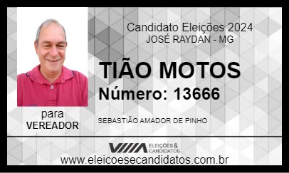 Candidato TIÃO MOTOS 2024 - JOSÉ RAYDAN - Eleições