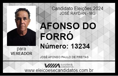 Candidato AFONSO DO FORRÓ 2024 - JOSÉ RAYDAN - Eleições