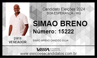 Candidato SIMAO BRENO 2024 - BOA ESPERANÇA - Eleições