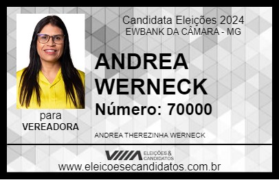 Candidato ANDREA WERNECK 2024 - EWBANK DA CÂMARA - Eleições