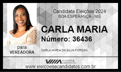 Candidato CARLA MARIA 2024 - BOA ESPERANÇA - Eleições