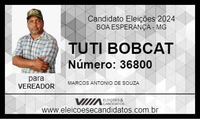 Candidato TUTI BOBCAT 2024 - BOA ESPERANÇA - Eleições