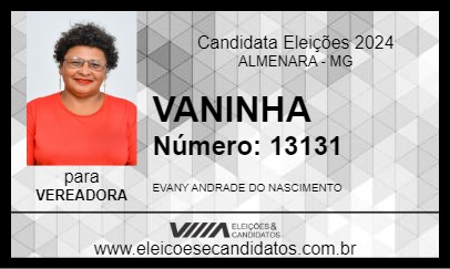 Candidato VANINHA 2024 - ALMENARA - Eleições