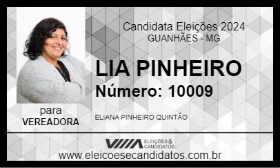 Candidato LIA PINHEIRO 2024 - GUANHÃES - Eleições