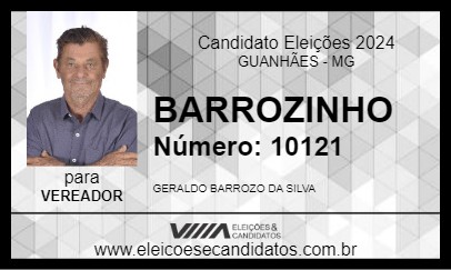 Candidato BARROZINHO 2024 - GUANHÃES - Eleições