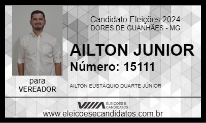 Candidato AILTON JUNIOR 2024 - DORES DE GUANHÃES - Eleições