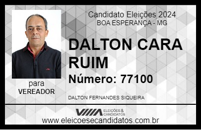 Candidato DALTON CARA RUIM 2024 - BOA ESPERANÇA - Eleições