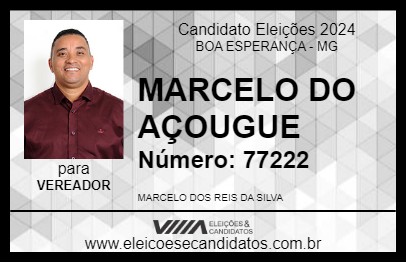 Candidato MARCELO DO AÇOUGUE 2024 - BOA ESPERANÇA - Eleições