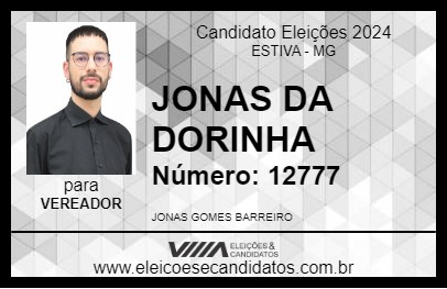 Candidato JONAS DA DORINHA 2024 - ESTIVA - Eleições