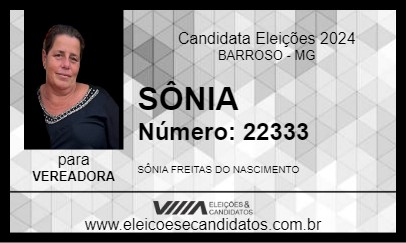 Candidato SÔNIA 2024 - BARROSO - Eleições