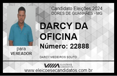 Candidato DARCY DA OFICINA 2024 - DORES DE GUANHÃES - Eleições