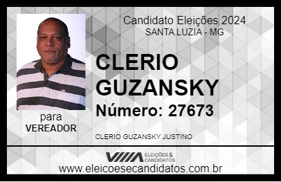 Candidato CLERIO GUZANSKY 2024 - SANTA LUZIA - Eleições