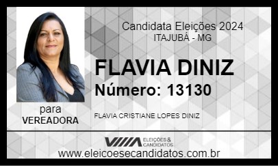 Candidato FLAVIA DINIZ  2024 - ITAJUBÁ - Eleições