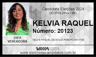 Candidato KELVIA RAQUEL 2024 - LEOPOLDINA - Eleições