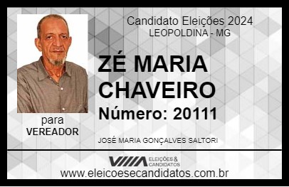 Candidato ZÉ MARIA CHAVEIRO 2024 - LEOPOLDINA - Eleições