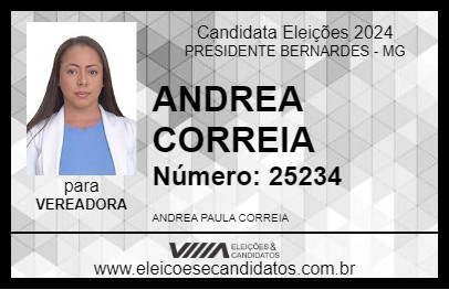 Candidato ANDREA CORREIA 2024 - PRESIDENTE BERNARDES - Eleições