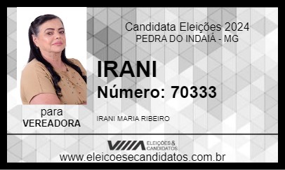 Candidato IRANI 2024 - PEDRA DO INDAIÁ - Eleições