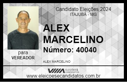 Candidato ALEX MARCELINO 2024 - ITAJUBÁ - Eleições